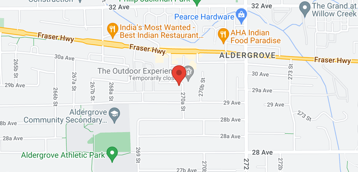 map of 26994 30 AVENUE